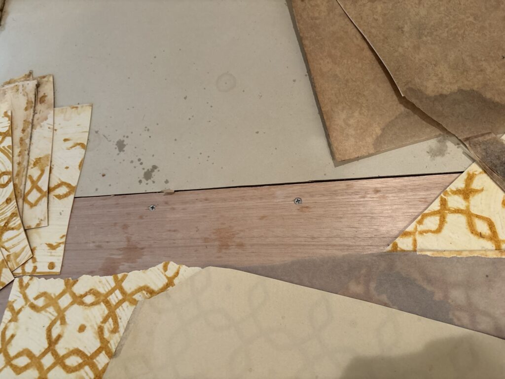 Joint between newly installed plywood and the existing subfloor